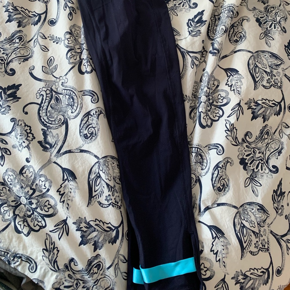 Zyia Navy Strap Deluxe Hi-Rise 7/8 24"